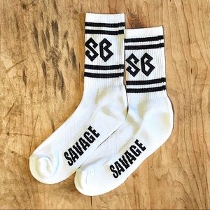 Savage Barbell Crew Socks: Size S/M